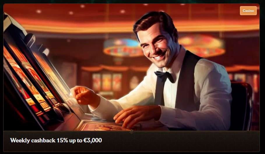 Weekly cashback bonus crownplay casino