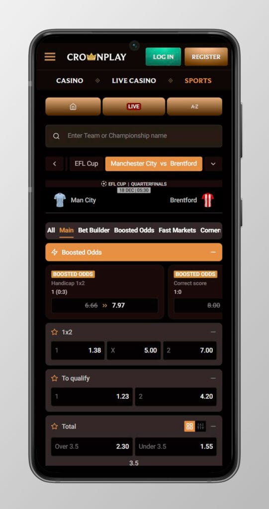 crownplay casino betting